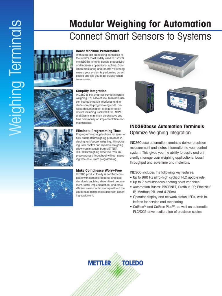Mettler IND360 Base PDF Programmable Logic Controller Power Supply