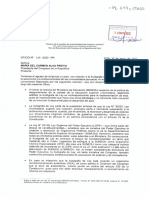 Observación a la Autógrafa sobre la ley contra la reforma educativa.