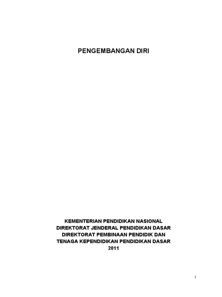 Format Laporan Pengembangan Diri | PDF | Karier & Perkembangan ...