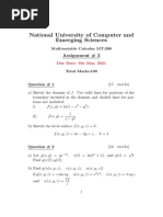 National University of Computer and Emerging Sciences: Assignment # 3