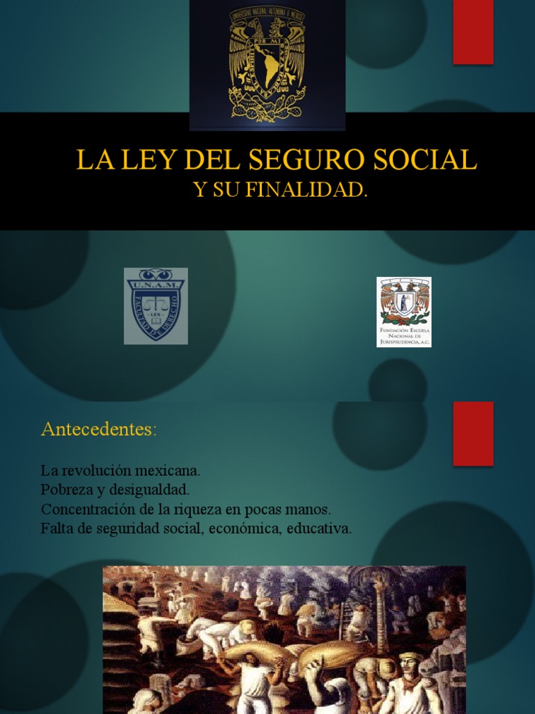 Historia y Función de la Ley del Seguro Social | PDF | Bienestar | Pensión