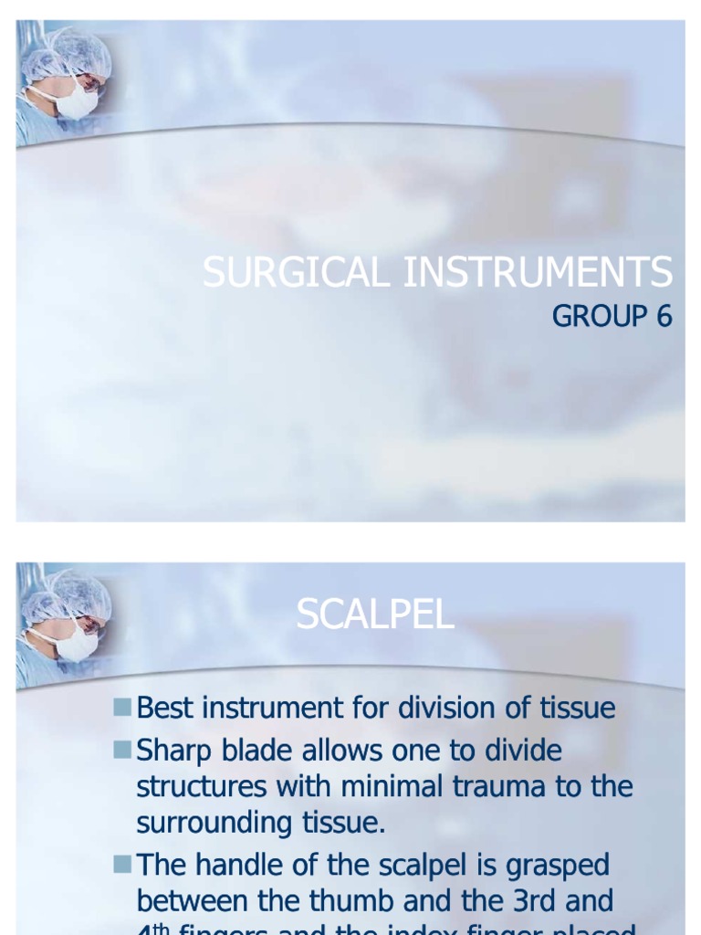 Surgical Instruments Revised | PDF