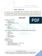SAP MM Course Curriculum - Global Coach