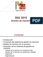 Gestion Memoria Dso 2015