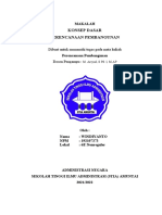 Makalah Konsep Dasar Perencanaan Pembangunan - 6E Nonreguler