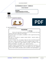 Objetivos de La Clase:: Guia de Aprendizaje Clase Nº1 - Semana 26 "¡A Leer Historias!