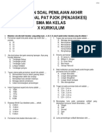 13 Naskah Soal PAT Penjaskes X-Dikonversi