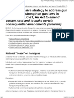 A Comprehensive Strategy To Address Gun Violence and Strengthen Gun Laws in Canada