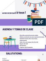AGENDA Y TEMAS DE CLASE - Frances