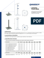 Soporte placa base para fijación de mástiles