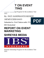 Report On Event Marketing Shreyas Media