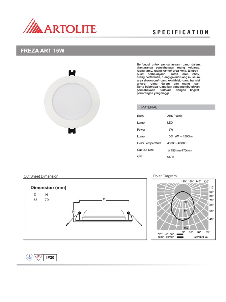 Katalog Lampu Artolite dan Artalux | PDF