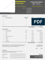 Construction Purchase Order Template