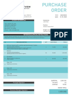 School Purchase Order Template