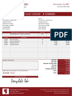 Stationery Purchase Order Summary