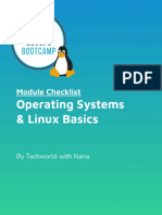 Operating Systems & Linux Basics: Module Checklist