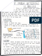 Study 0of Muslim Settlement: Location