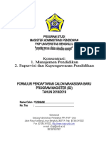 Formulir pendaftaran 2018