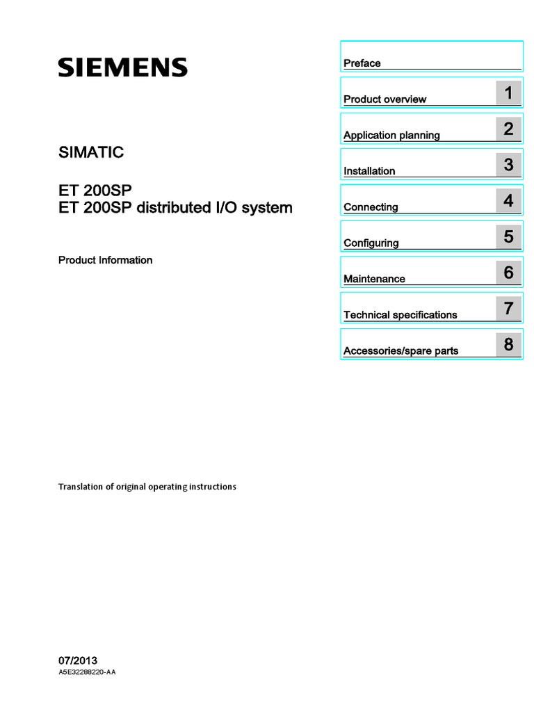 Et200sp Failsafe Modules Product Information enUS enUS PDF Power