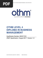 Othm Level 4 Diploma in Business Management