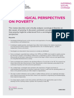 Sociological Perspectives On Poverty: Key Points