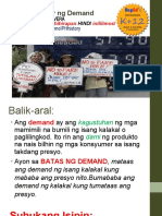 Aralin 9 - Price Elasticity NG Demand