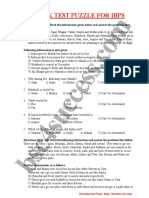 Es S.C Om: Quick Test Puzzle For Ibps
