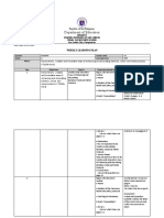 Department of Education: Weekly Learning Plan