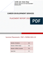 Career Development Services: Placement Report 2022