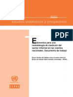 Elementos para Una Metodología de Medición Del Sector Informal - CEPAL