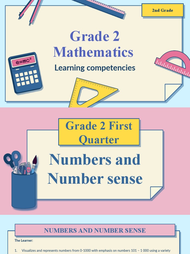 Grade 2 Mathematics: Learning Competencies | PDF | Multiplication ...
