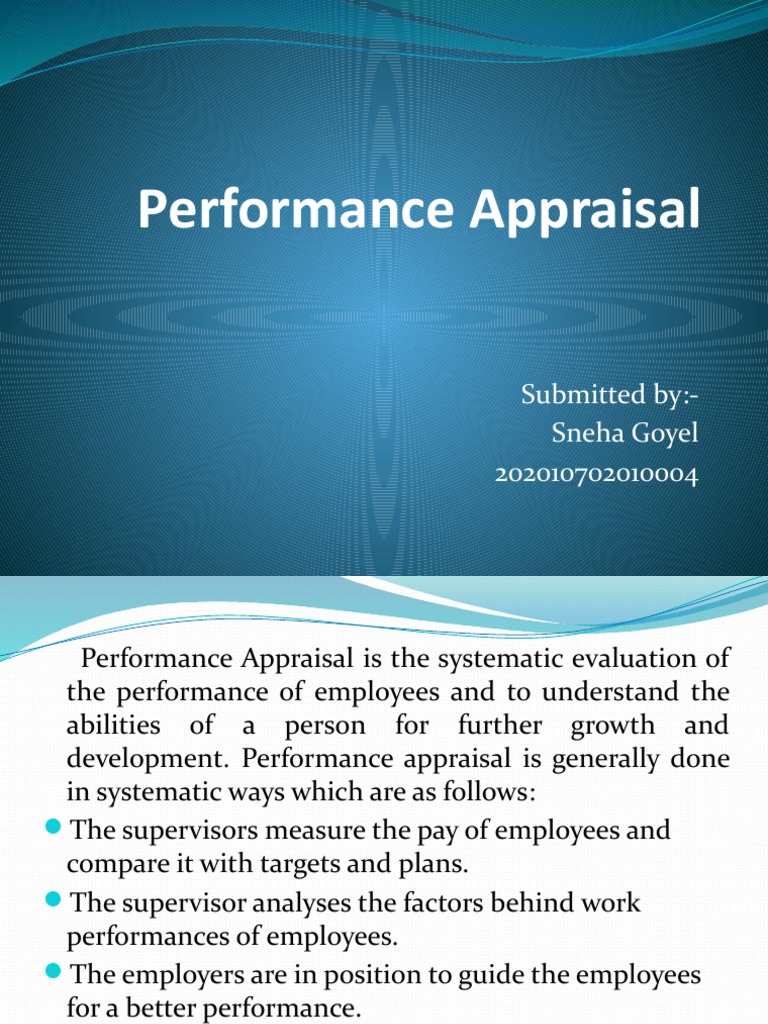 Comprehensive Guide to Performance Appraisal | PDF | Performance ...