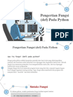 Fungsi (Def) Python