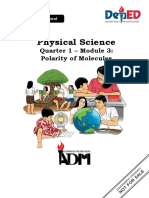Physical Science: Quarter 1 - Module 3: Polarity of Molecules