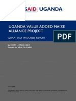 Uganda Value Added Maize Alliance Project: Quarterly Progress Report