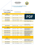 Individual Daily Log and Accomplishment Report For The Month of MARCH 2021