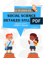 Social Science 2022-23 Syllabus Shobhit Nirwan PDF
