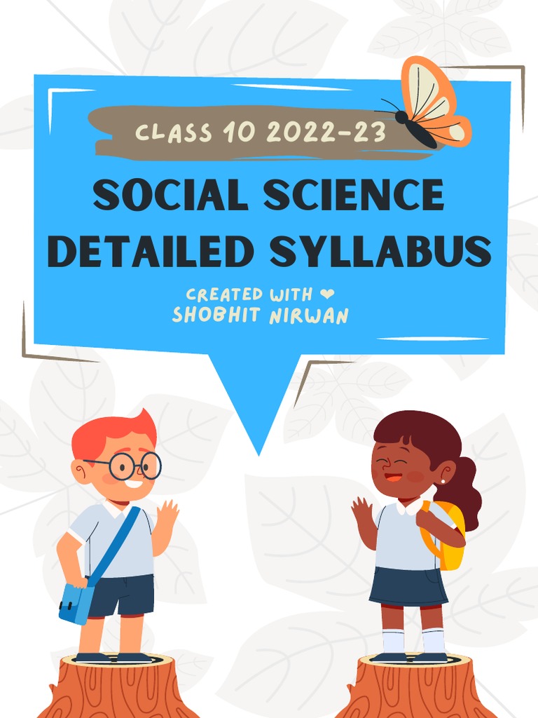 Class 10 SST Syllabus 2022-23 | PDF