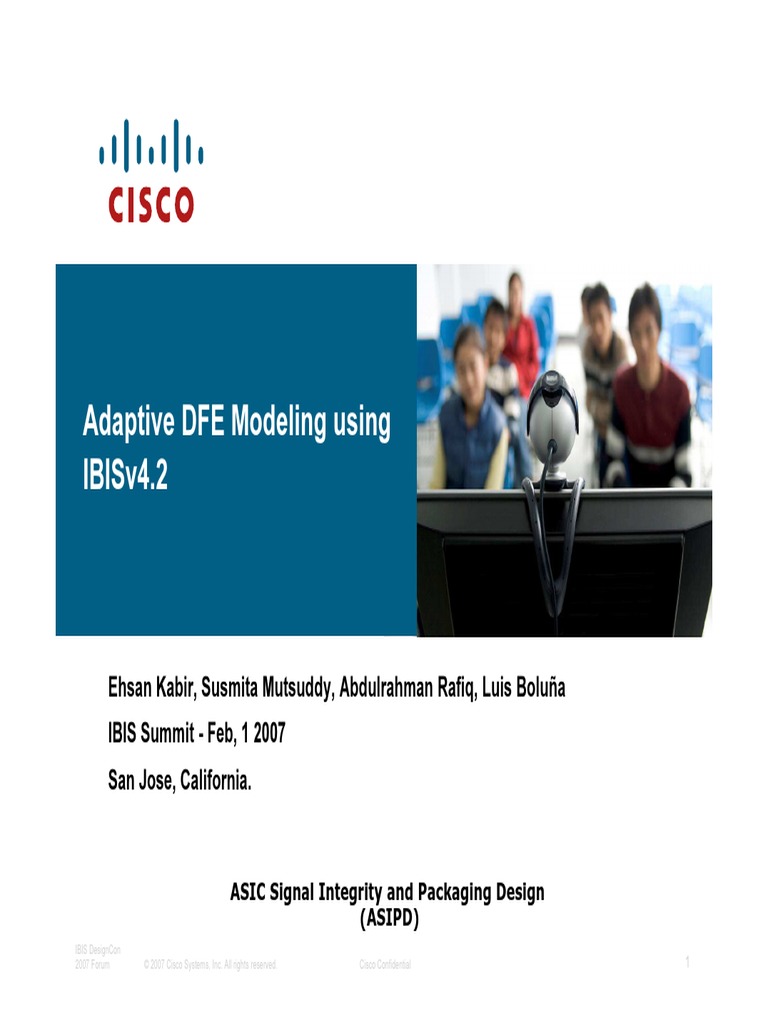 Adaptive DFE Modeling Using IBIS v4. 2 | PDF | Digital Electronics ...