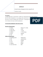 A Mobile Based Inventory Management System Using QR Code Application