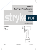 System 6 Dual Trigger Rotary Handpiece: Instructions For Use