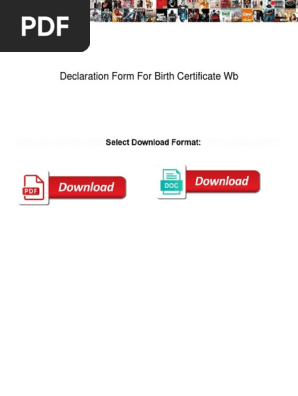 Declaration Form for Birth Certificate Wb (1)
