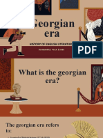 Georgian Era: History of English Literature