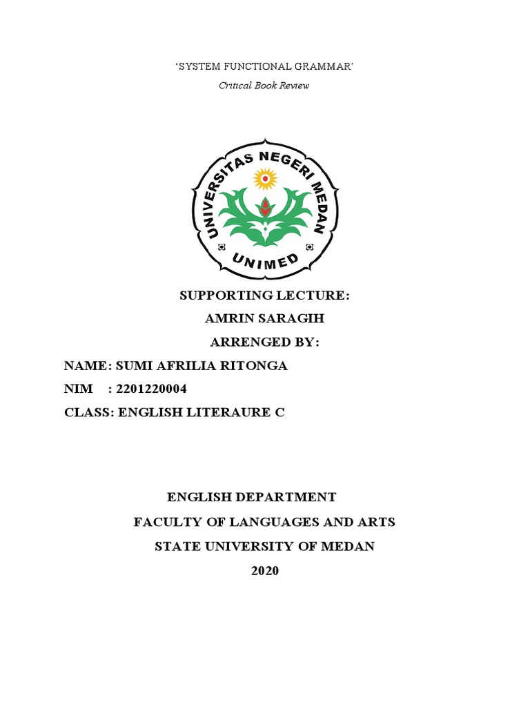 Critical Review of Systemic Functional Grammar | PDF | Phrase | Syntax