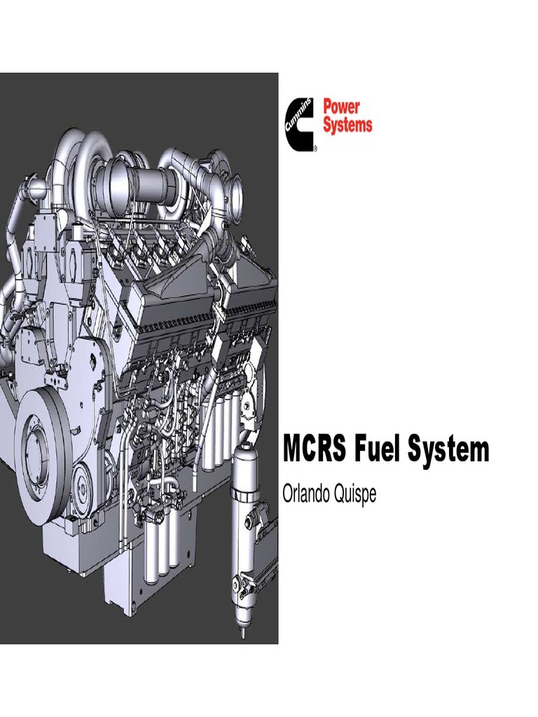 Sistema de Combustible MCRS y Especificaciones | PDF | Bienes ...