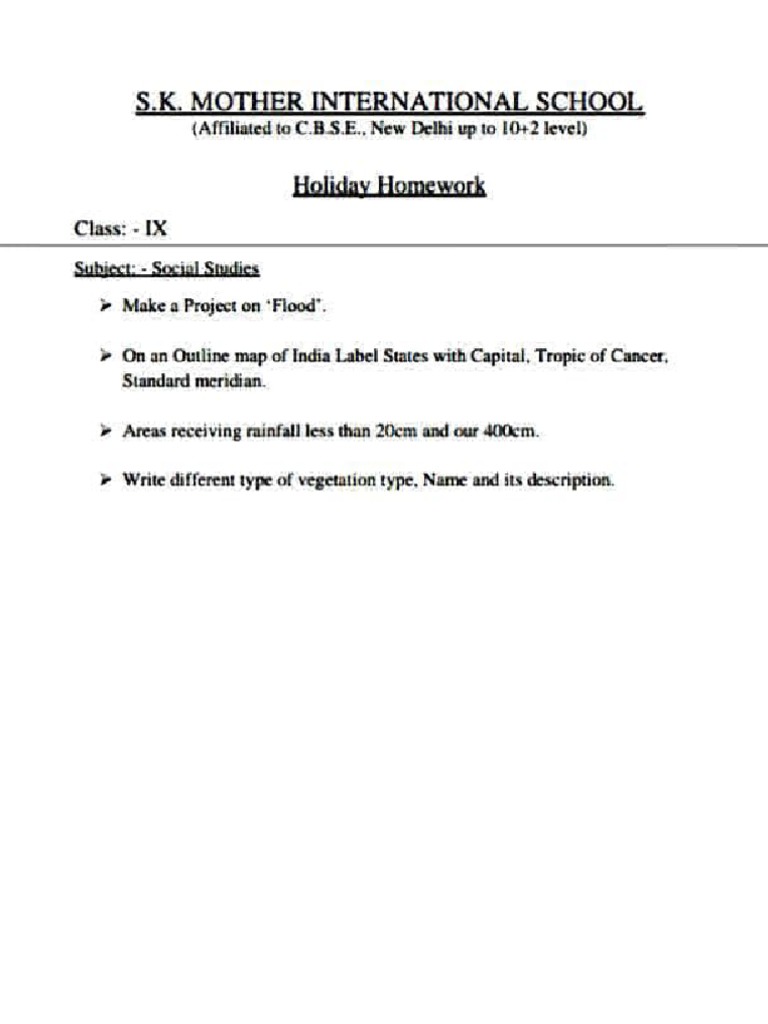 9th class homework