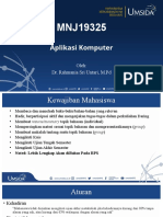 Kewajiban dan Aturan Mata Kuliah Aplikasi Komputer