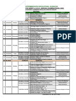 Date Sheet (1st Phae) Annual 2022