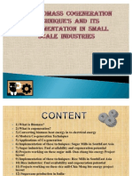 New Biomass Cogeneration Technique's and Its Implementation in