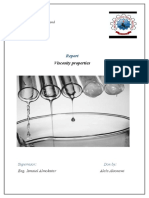 Viscosity properties report for Yemen ministry